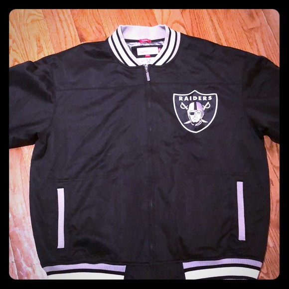 raiders mitchell and ness jacket